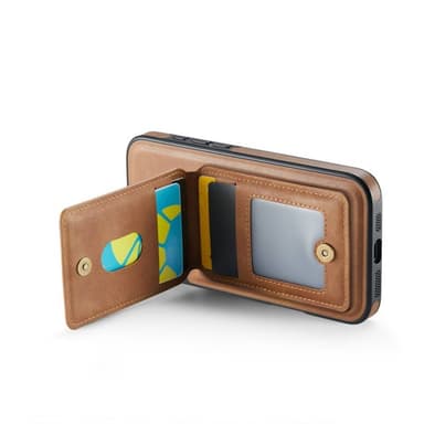 DG-Ming Magking K1 2i1 fodral iPhone 16 - Brun