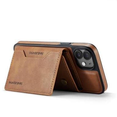 DG-Ming Magking K2 2i1 fodral iPhone 12 - Brun