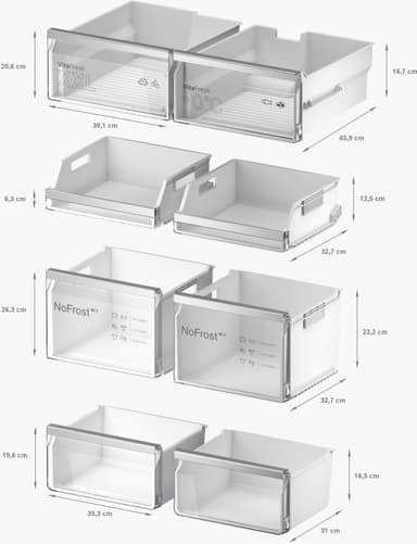 Bosch Side-by-side  KFI96APEA (rostfri)