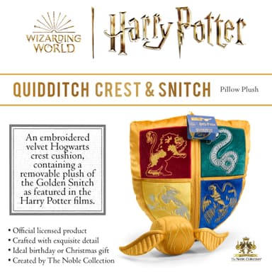 Noble Collection Harry Potter Golden Snitch Plyschkudde leksak