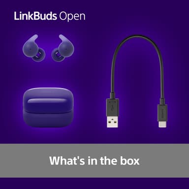 Sony LinkBuds Open True Wireless in ear-hörlurar (lila)
