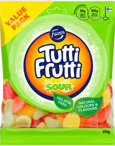 Fazer Tutti Frutti surt godis 403225