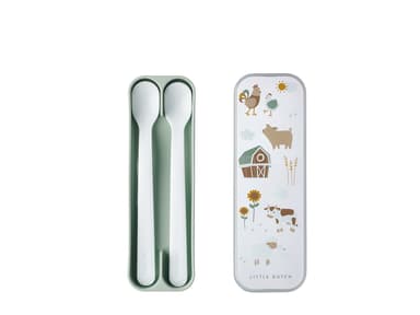Mepal Mio Feeding spoon 16,5 cm 2 pcs Little Farm