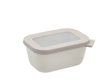 Mepal Rektangulär skål m lock Nordic white