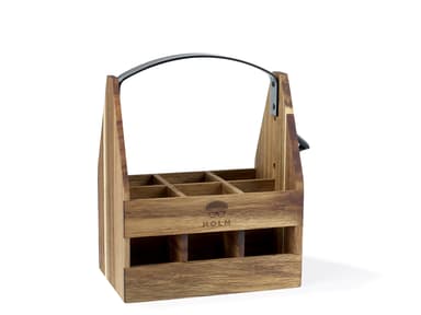 HOLM Beer crate 23,3 x 15,7 x 29,5 cm Acacia wood