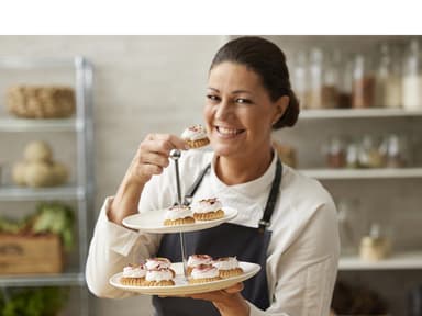 Blomsterbergs Two-tier cake stand Dia. 20 + 27 cm