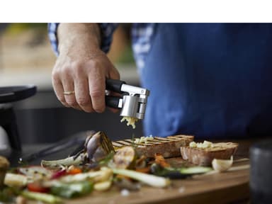 HOLM Garlic press Black/Silver