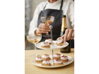 Blomsterbergs Two-tier cake stand Dia. 20 + 27 cm