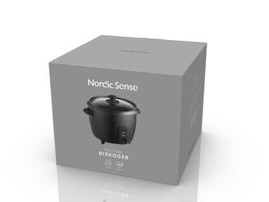 Nordic Sense Rice cooker 1.5 liter Black