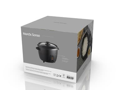Nordic Sense Rice cooker 1.5 liter Black