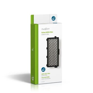 Nedis Ersättnings Active HEPA-filter | Ersättning för: Miele | Svart / Vit
