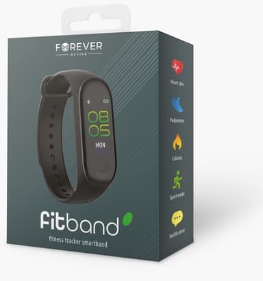 Forever SB-50 Smart aktivitetsarmband, Svart