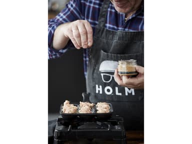 HOLM Pancake puffs pan 33 x 19 x 4,6 cm Black