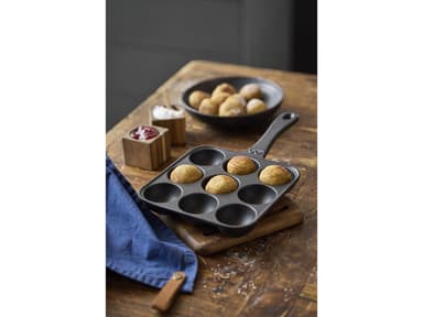 HOLM Pancake puffs pan 33 x 19 x 4,6 cm Black