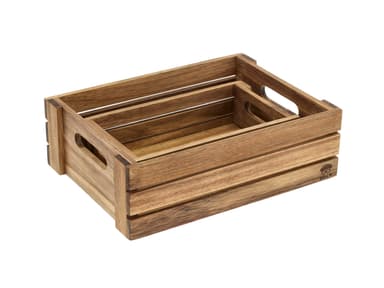 HOLM Box set 2 pcs Acacia wood
