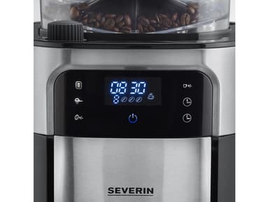 Grinding coffee machine Steel/Black