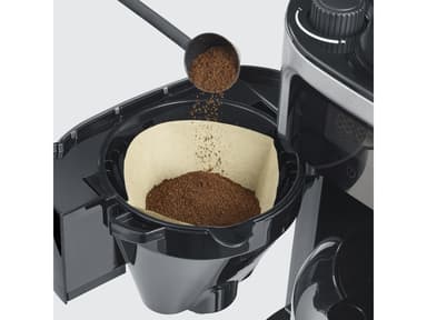Grinding coffee machine Steel/Black