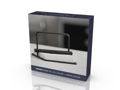 Funktion Napkin holder 19 x 19 x 12,5 cm Black