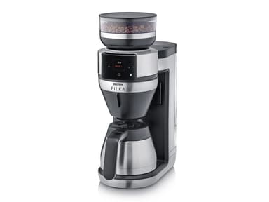 Severin Helautomatisk kaffemaskin Stål/Svart