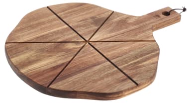 HOLM Pizzaskärbräda med räfflor Natur