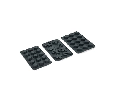 Blomsterbergs Chocolate mould 3 parts Grey