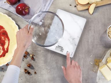 Kitchen scale Page Compact 300 Marble white Glass