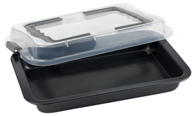 Funktion w/lid Frying dish 36,0 x 23 cm Grey