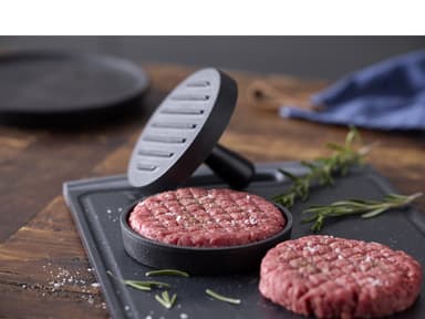 HOLM Hamburger press Dia 12 cm Black