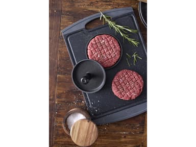HOLM Hamburger press Dia 12 cm Black