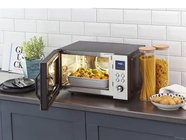 Severin Microwave oven w ceramic base 900 watt Steel