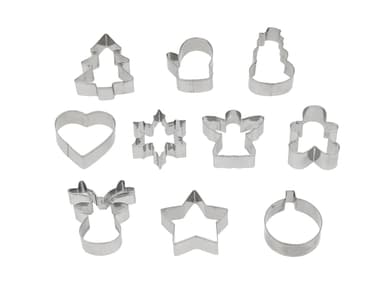 Blomsterbergs ass. shapes Cookie cutter 10 pcs Steel