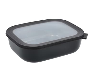 Mepal Cirqula Rectangular bowl w.lid 2000 ml Black