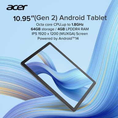 Acer ACTAB1125E 4/64GB 10.95" surfplatta