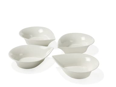 Blomsterbergs Dropshaped bowl 20 cm 4 pcs White