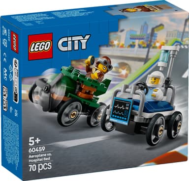 LEGO City Flygplan mot sjukhussäng – racingpaket 60459