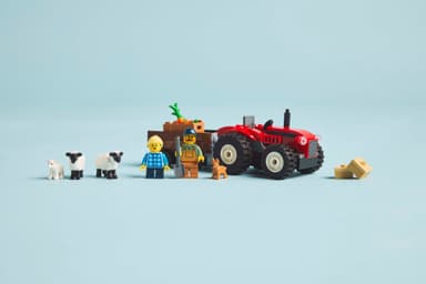 LEGO City Röd jordbrukstraktor med släp och får 60461
