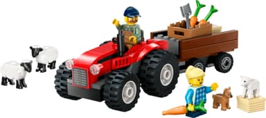 LEGO City Röd jordbrukstraktor med släp och får 60461