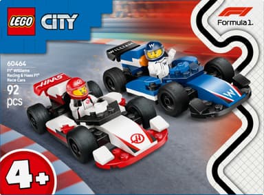 LEGO City F1 Williams Racing & Haas F1 racerbilar 60464