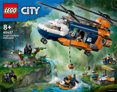 LEGO City Djungelhelikopter och basläger 60437