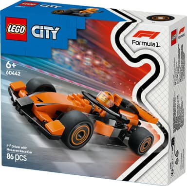 LEGO City F1 förare med McLaren racerbil 60442