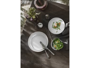Pillivuyt Tallrik flat rak kant Vit