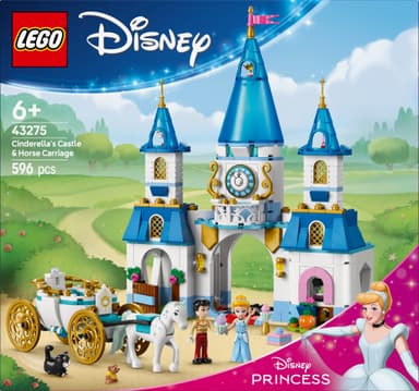 LEGO Disney Princess Askungens slott och häst med vagn 43275