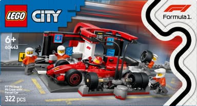 LEGO City F1 depåstopp & depåteam med Ferrari bil 60443
