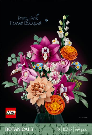 LEGO Botanicals Vacker rosa blombukett 10342