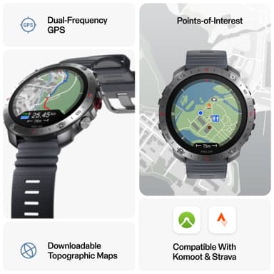 Polar Grit X2 Pro sportklocka S-L (grå)