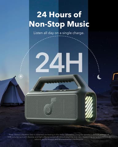 Soundcore Boom 2 bärbar trådlös högtalare (grön)