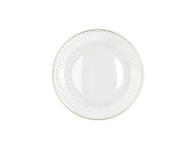 Pillivuyt Tallrik flat Vit/Matt guld