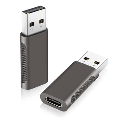 NÖRDIC USB3.2 Gen2 USB-C till USB-A adapter 10Gbps metal