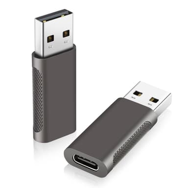 NÖRDIC USB3.2 Gen2 USB-C till USB-A adapter 10Gbps metal