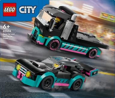 LEGO City Racerbil och biltransport 60406